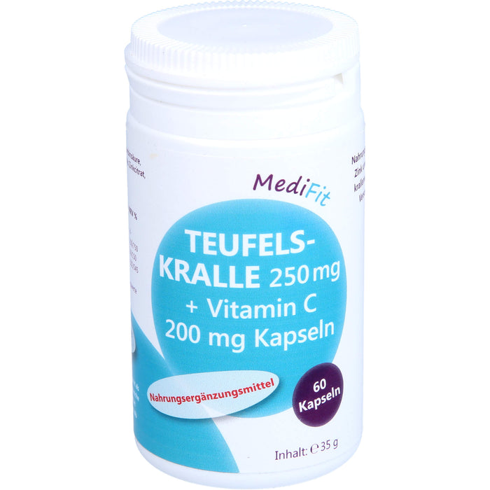 Teufelskralle 250 mg + Vitamin C 200 mg Kapseln, 60 St KAP