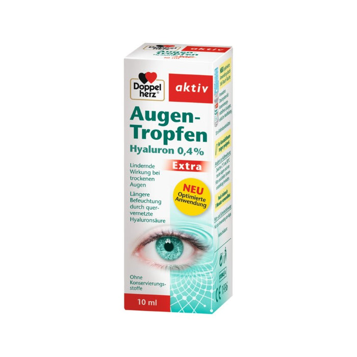 Doppelherz Augen-Tropfen Hyaluron 0,4% Extra, 10 ml TRO