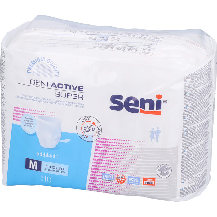 Seni Active Super Gr. Medium Windelhosen bei Inkontinenz, 10 pcs. Nappy trousers