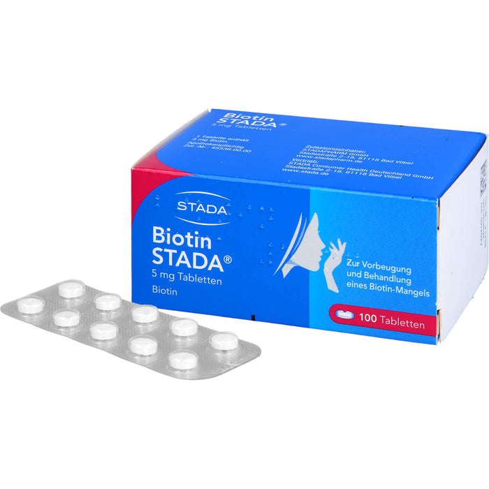 Biotin STADA 5 mg Tabletten, 100 pc Tablettes