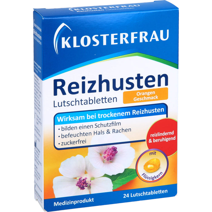 KLOSTERFRAU Reizhusten Lutschtabletten Orangen Geschmack, 24 pcs. Tablets