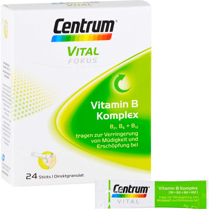 Centrum Vital Fokus Vitamin B Komplex Direktgranulat Sticks, 24 pcs. Sachets