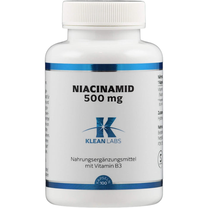 Niacinamid (B3) 500 mg Kapseln, 100 pcs. Capsules