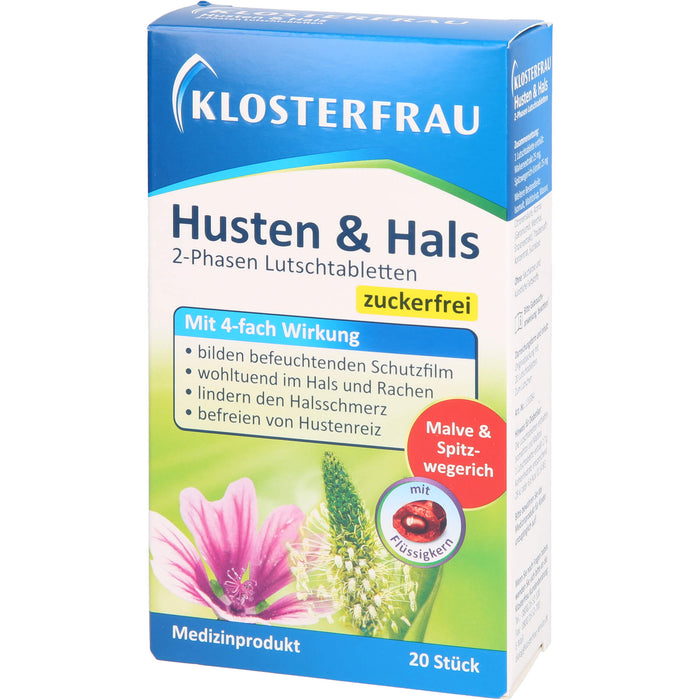 Klosterfrau Husten & Hals, 20 pc Tablettes