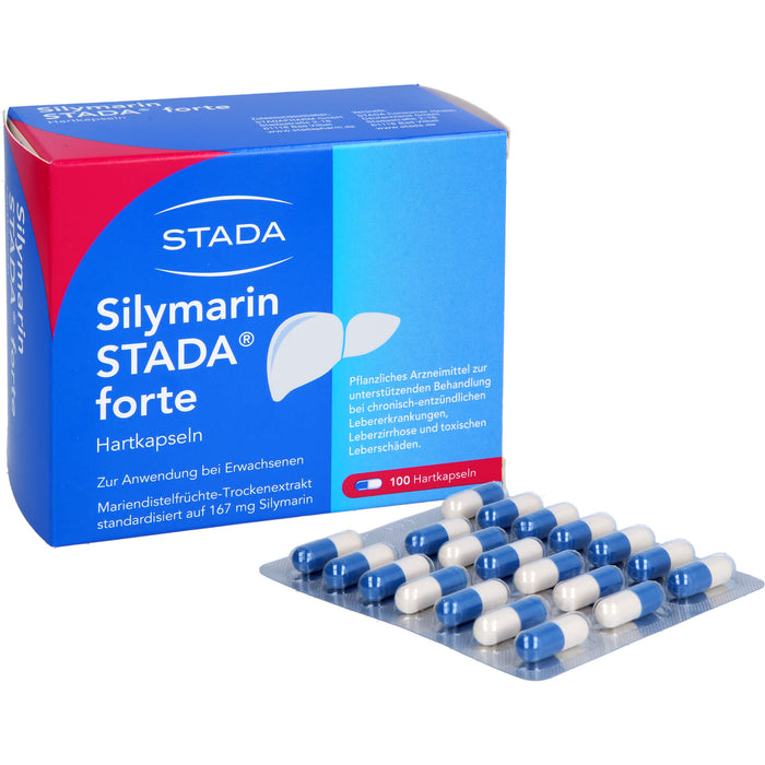 Silymarin STADA forte Hartkapseln bei Lebererkrankungen, 100 pcs. Capsules