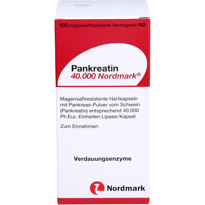 Pankreatin 40.000 Hartkapseln bei exokriner Pankreasinsuffizienz, 100 St. Kapseln