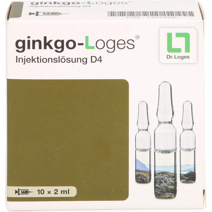 ginkgo-Loges Injektionslösung D4, 10X2 ml AMP