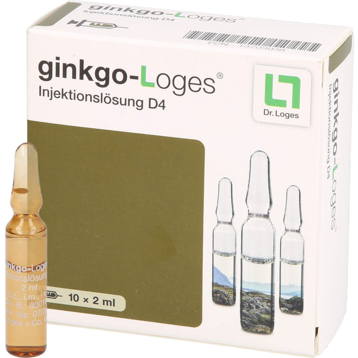 ginkgo-Loges Injektionslösung D4, 10X2 ml AMP