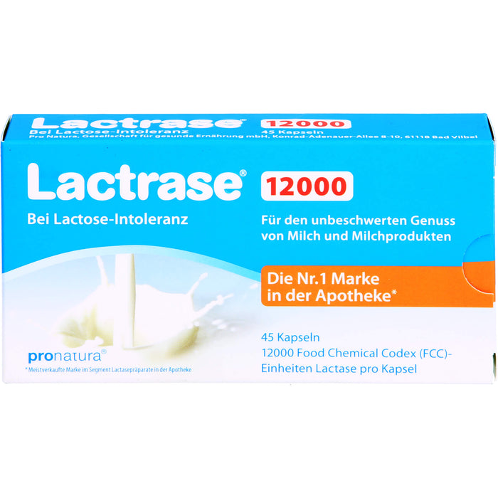 Lactrase 12000 bei Lactose-Intoleranz Kapseln, 45 St. Kapseln