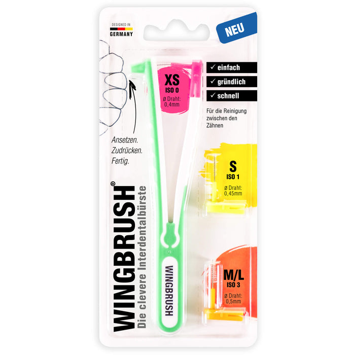 WINGBRUSH Starter Set mit 3 Bürsten, 1 St ZBU