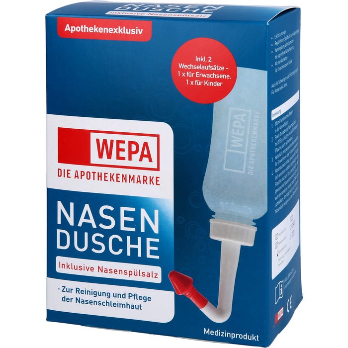 WEPA Nasendusche inklusive Nasenspülsalz, 1 pc Paquet