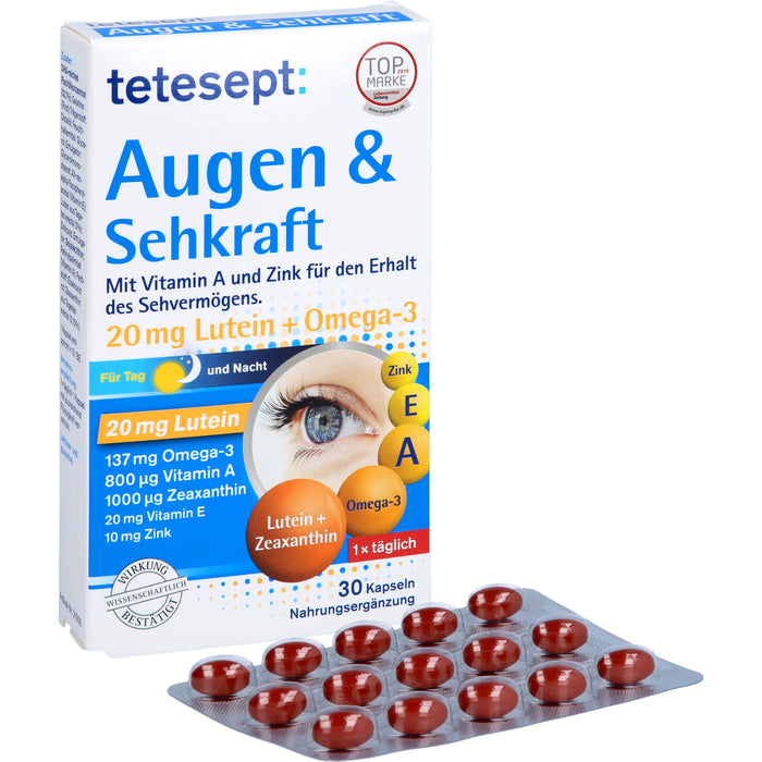 tetesept Augen&Sehkraft Kapseln 30St, 30 St KAP