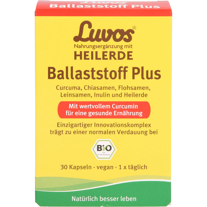 Luvos Heilerde bio Ballaststoff plus Kapseln, 30 pcs. Capsules