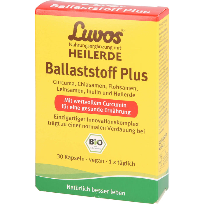 Luvos Heilerde bio Ballaststoff plus Kapseln, 30 pc Capsules