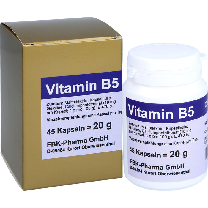 Vitamin B5 Kapseln, 45 St KAP