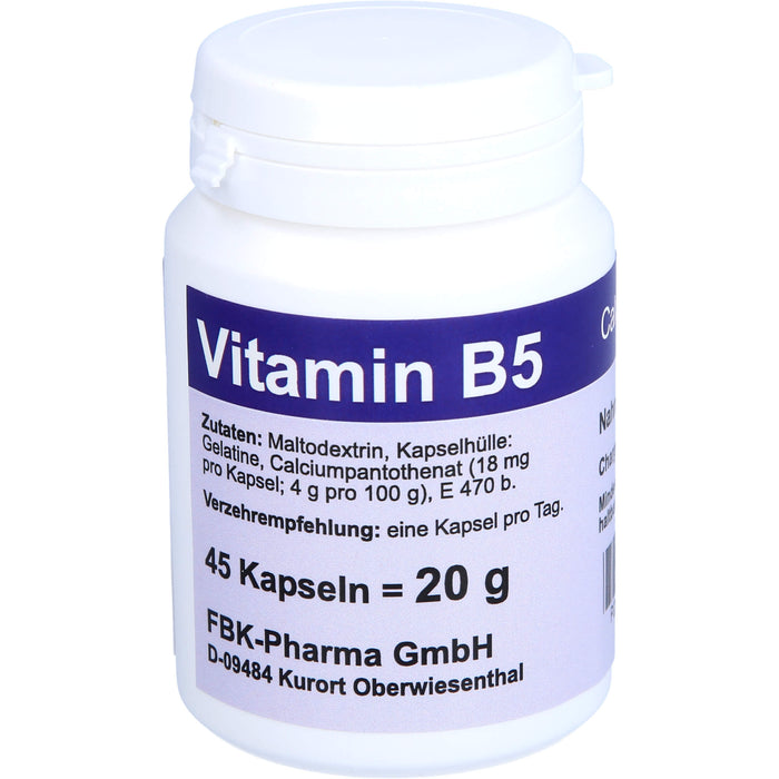 Vitamin B5 Kapseln, 45 St KAP