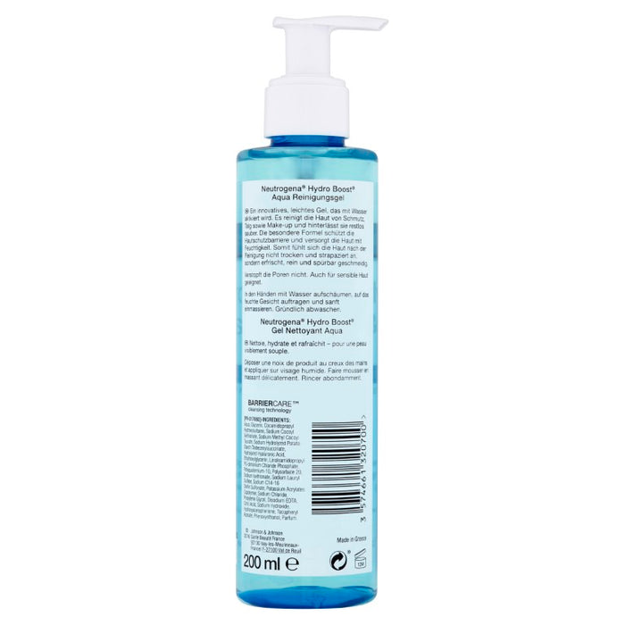 Neutrogena Hydro Boost Aqua Reinigungsgel, 200 ml Gel