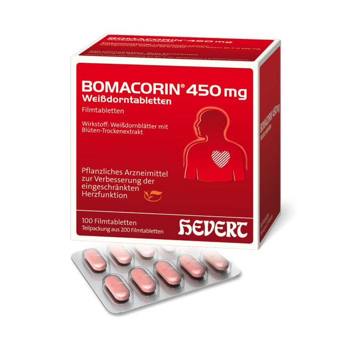 BOMACORIN 450 mg Weißdorntabletten, 200 pcs. Tablets