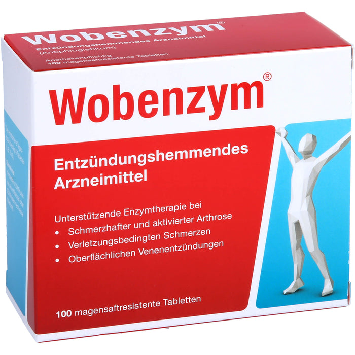 Wobenzym magensaftresistente Tabletten, 100 pc Tablettes