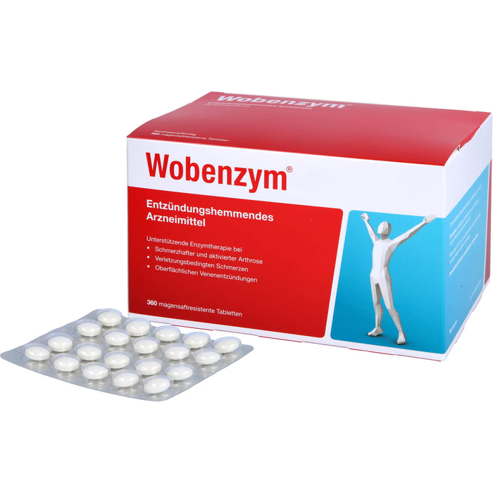 Wobenzym, magensaftresistente Tablette, 360 St. Tabletten