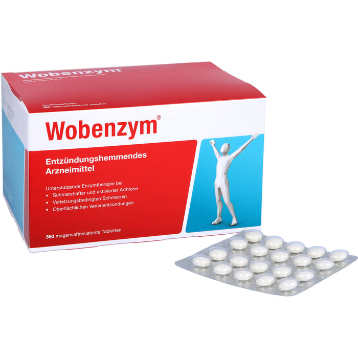 Wobenzym, magensaftresistente Tablette, 360 pc Tablettes