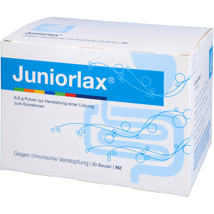 Juniorlax Pulver bei chronischer Verstopfung bei Kindern im Alter von 2 bis 11 Jahren, 30 pc Sachets