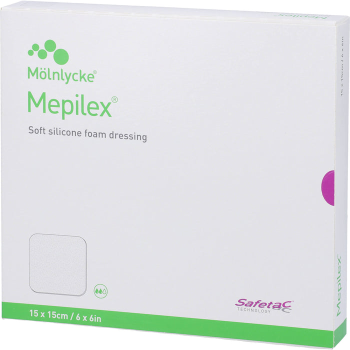 MEPILEX 15x15 cm Schaumverband, 5 St VER