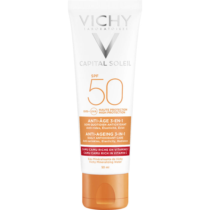 VICHY Idéal Soleil Capital LSF 50 3-in-1 Sonnenpflege, 50 ml Cream