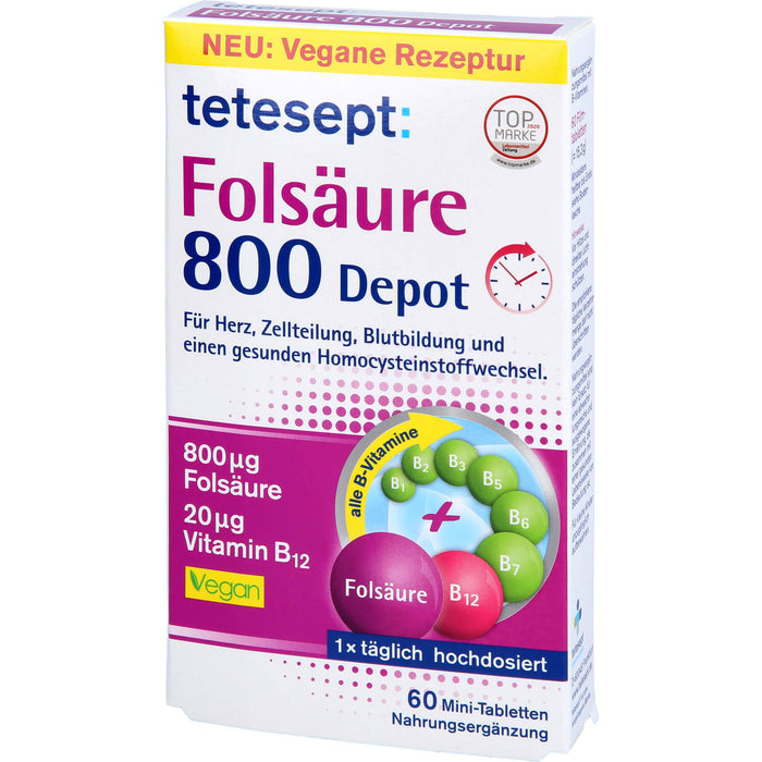 tetesept Folsäure 800 Depot, 60 St FTA