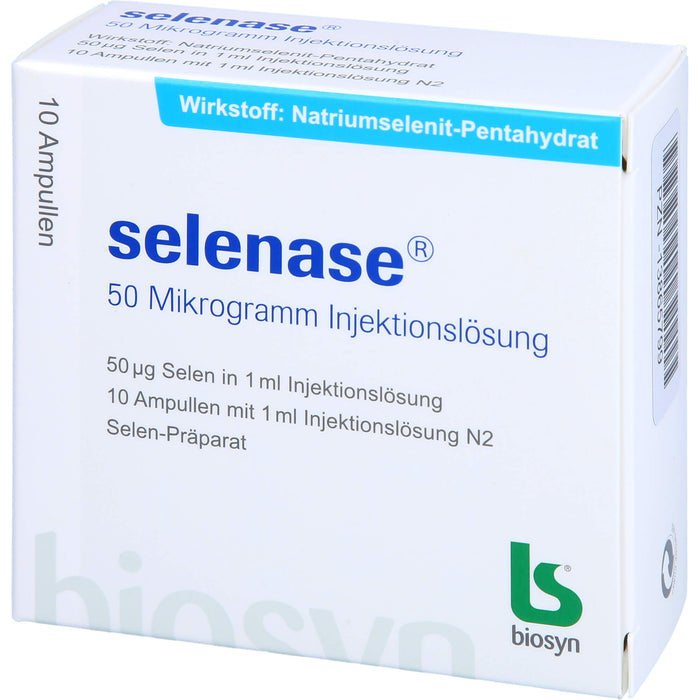 biosyn selenase 50 Mikrogramm Injektionslösung, 10 St. Ampullen