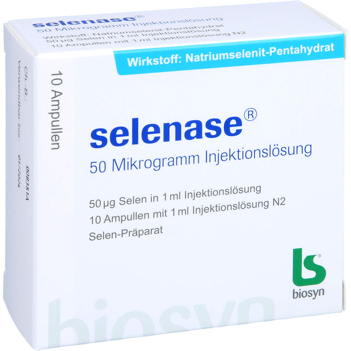 biosyn selenase 50 Mikrogramm Injektionslösung, 10 pc Ampoules