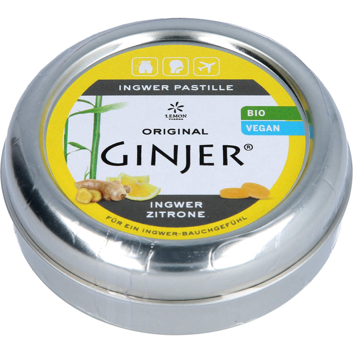 Original Ginjer Pastillen Ingwer Zitrone, 40 g Pastilles