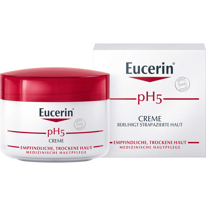 Eucerin pH5 Creme beruhigt strapazierte Haut, 75 ml Cream