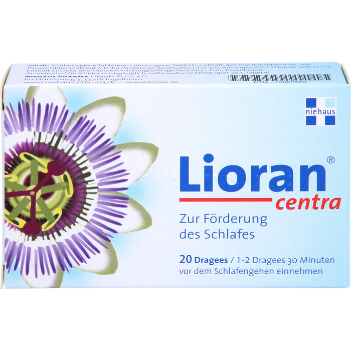 Lioran Centra Dragees zur Förderung des Schlafes, 20 St. Tabletten