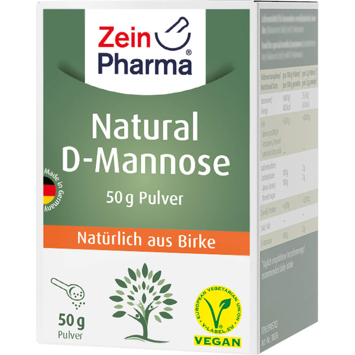 ZeinPharma Natural D-Mannose Pulver, 50 g Powder