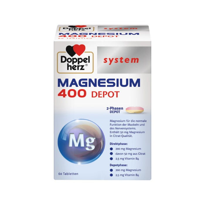 Doppelherz system MAGNESIUM 400 DEPOT, 60 pc Tablettes