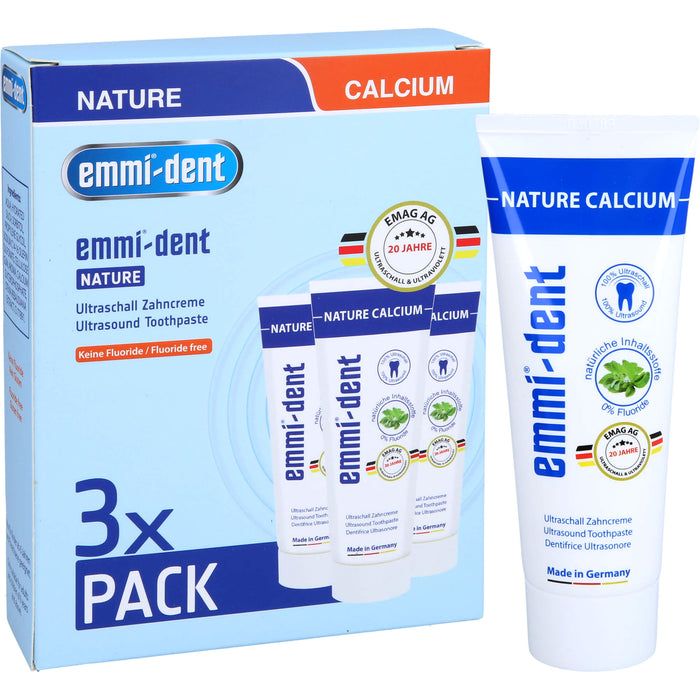 emmi-dent Ultraschall Zahncreme 3 Natur Set, 3 St ZCR