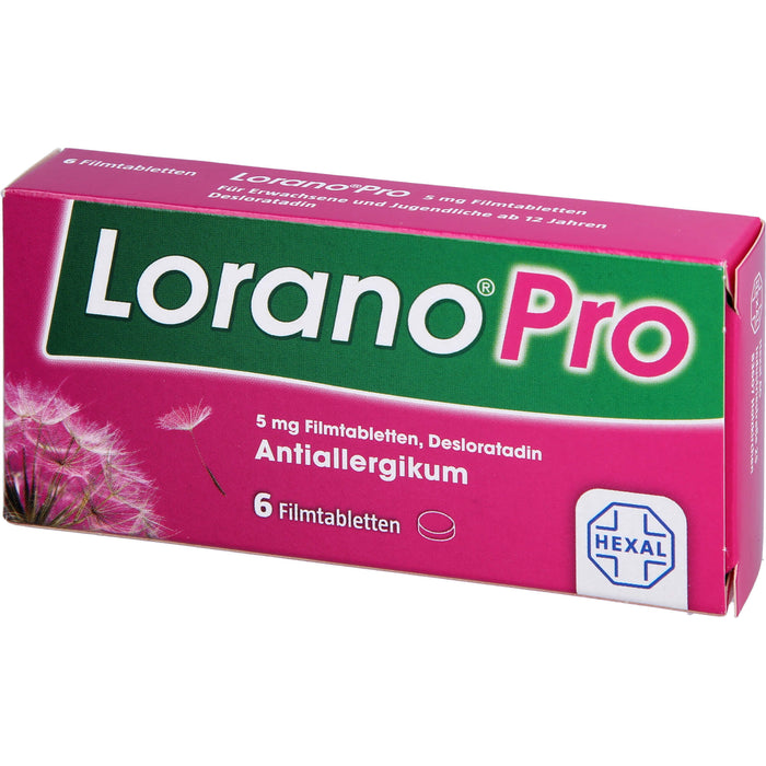 Lorano Pro Filmtabletten Antiallergikum, 6 pc Tablettes