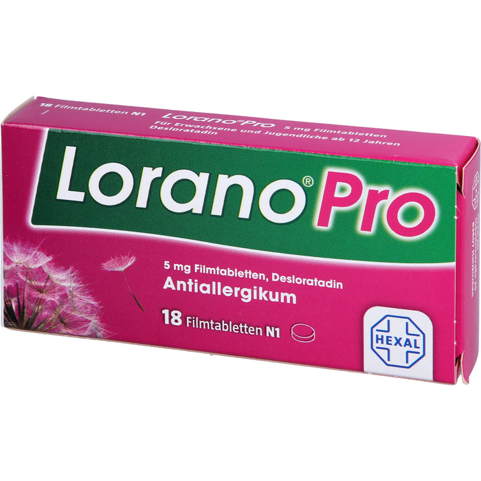 Lorano Pro Filmtabletten Antiallergikum, 18 pc Tablettes