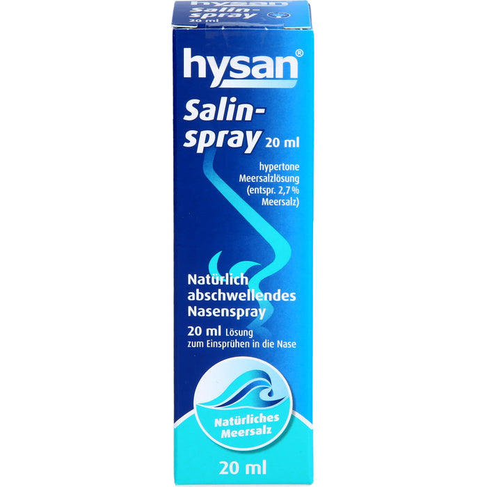 hysan Salinspray natürlich abschwellendes Nasenspray, 20 ml Lösung