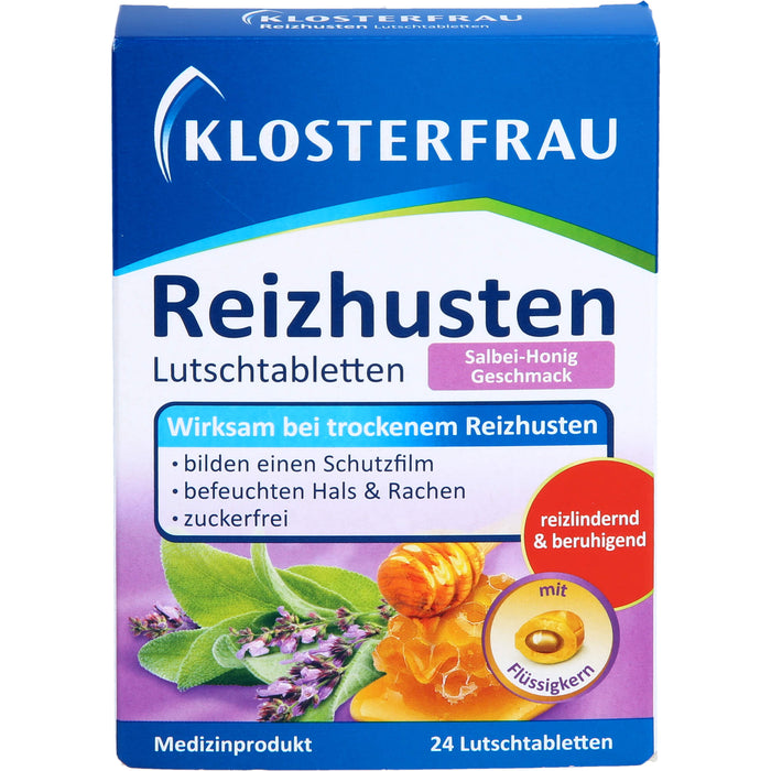 KLOSTERFRAU Reizhusten Lutschtabletten Salbei-Honig, 24 pc Tablettes