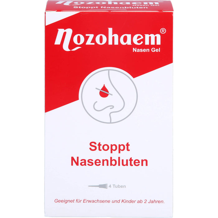 Nozohaem Nasen Gel stoppt Nasenbluten, 4 St. Tuben