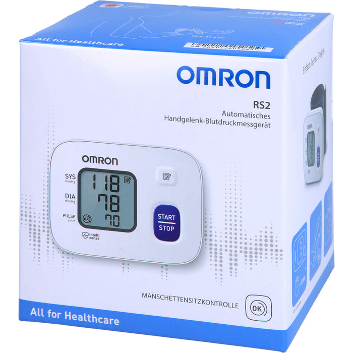 omron RS2 Automatisches Handgelenk-Blutdruckmessgerät, 1 pc Contrôle de la pression sanguine