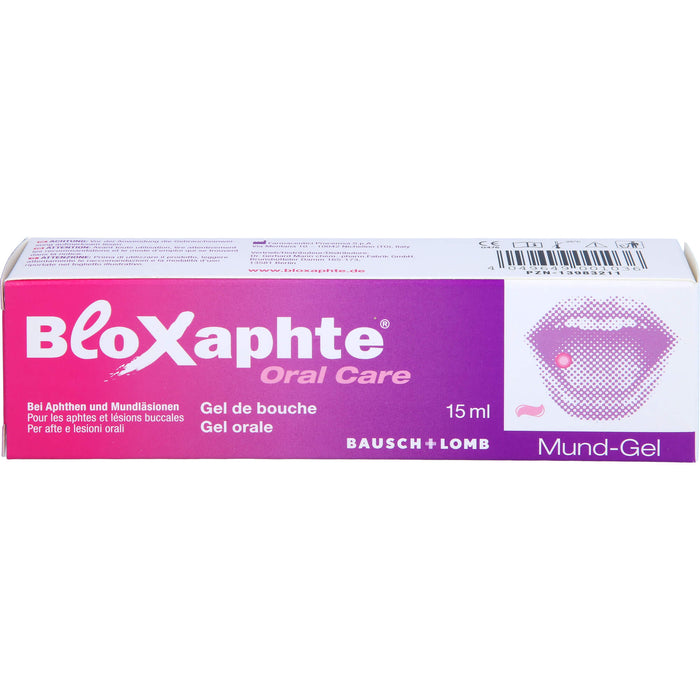 BloXaphte Oral Care Mund-Gel bei Aphthen und Mundläsionen, 15 ml Gel