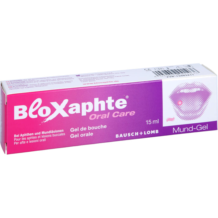 BloXaphte Oral Care Mund-Gel bei Aphthen und Mundläsionen, 15 ml Gel