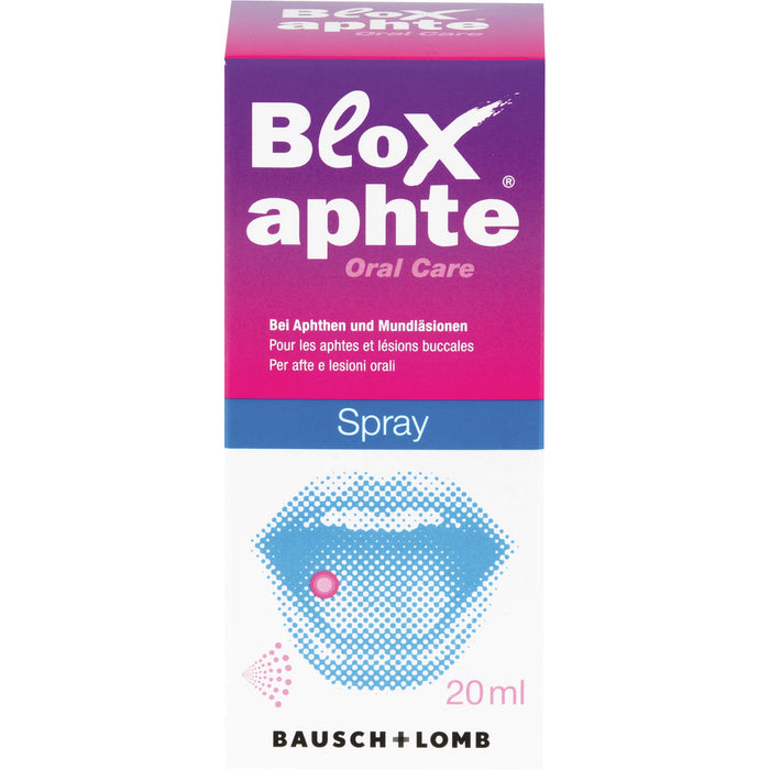 BloXaphte Spray bei Aphthen und Mundläsionen, 20 ml Solution