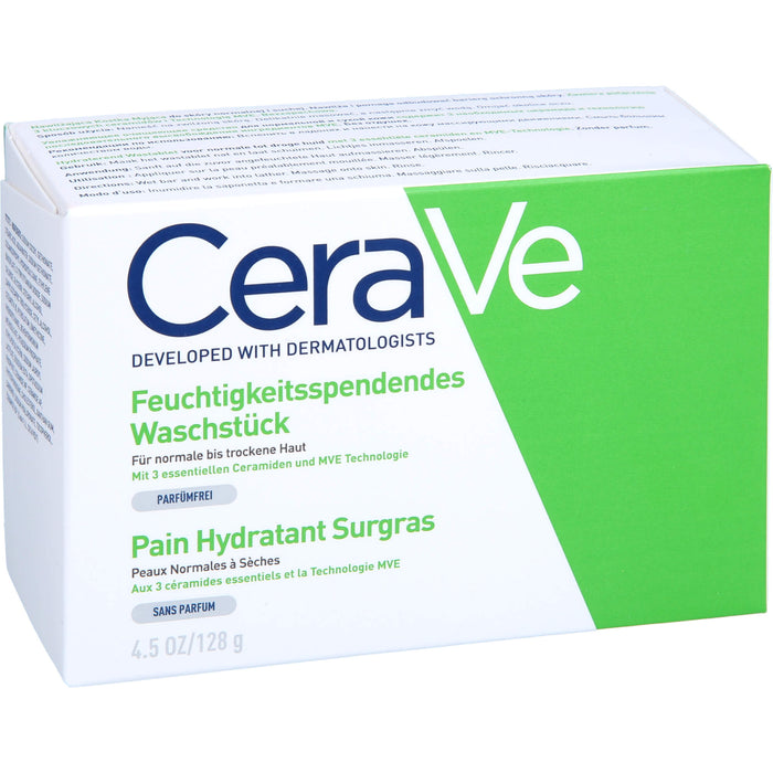 CeraVe Feuchtigkeitsspendendes Waschstück, 1 St. Seifenstück