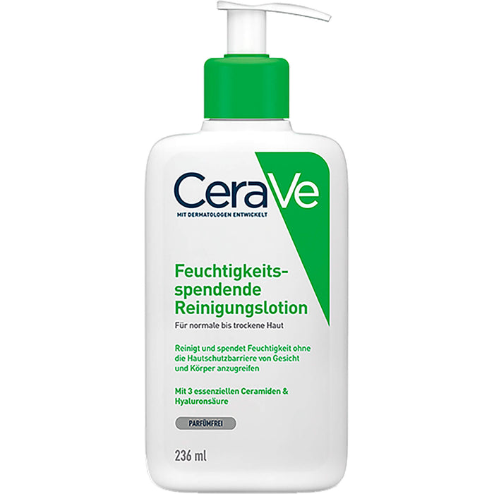 CeraVe feuchtigkeitsspendende Reinigungslotion parfümfrei, 236 ml Lotion