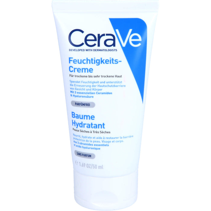 CeraVe Feuchtigkeitscreme für trockene Haut, 50 ml Crème