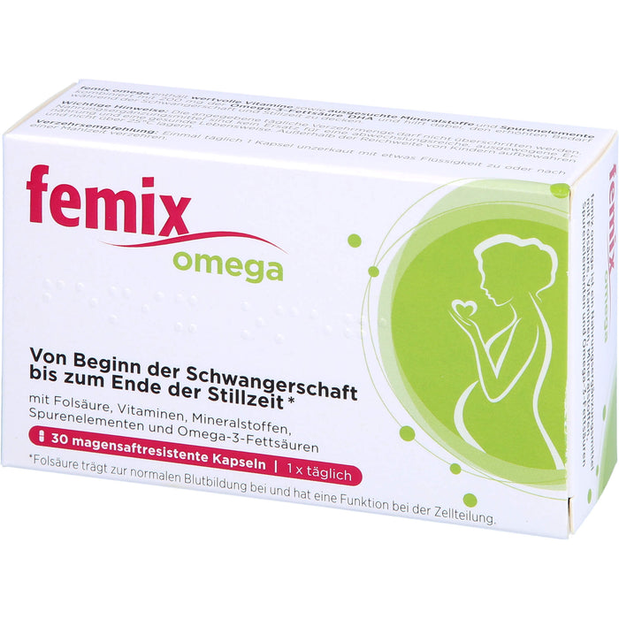 Femix Omega Kapseln Schwangerschaft & Stillzeit, 30 pcs. Capsules